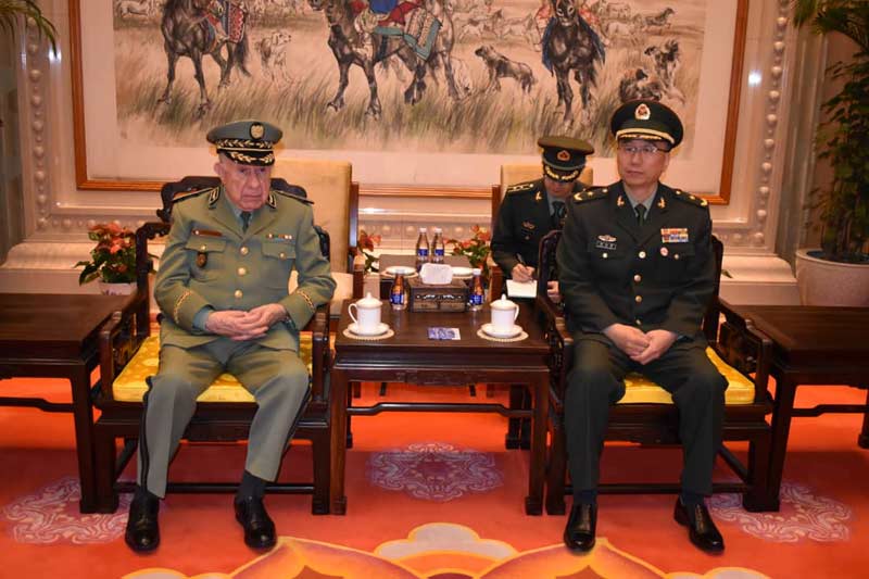 M. le Général d’Armée Saïd CHANEGRIHA, Chef d’Etat-Major de l’ANP, en visite officielle en République Populaire de Chine