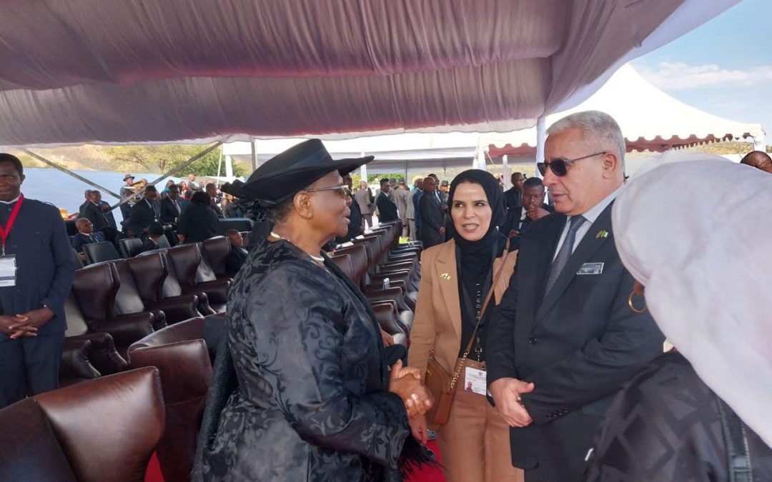 السيد بوغالي يلتقي بويندهوك الرئيس الناميبي الأسبق ونائب رئيس الجمهورية