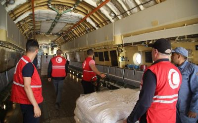 الهلال الأحمر الجزائري: إرسال 162 طن من المساعدات الإنسانية إلى الأشقاء الفلسطينيين