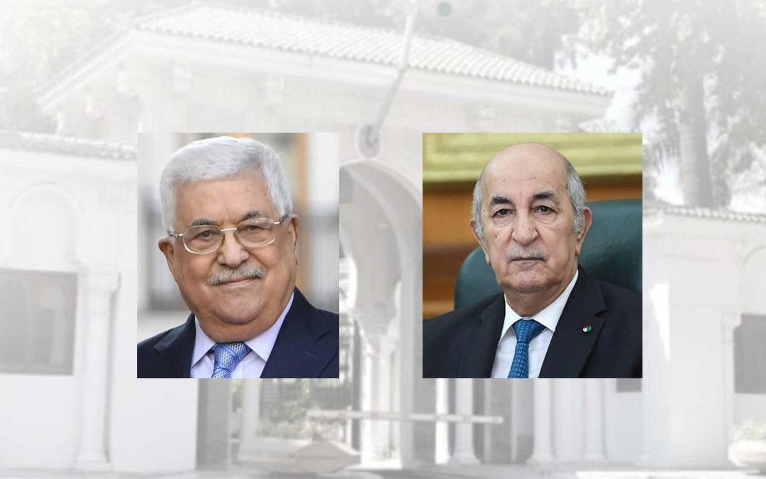 رئيس الجمهورية يتلقى مكالمة هاتفية من رئيس دولة فلسطين