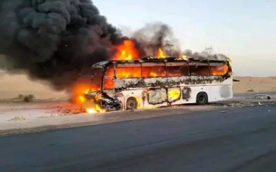 Touggourt : Sept morts dans une collision entre un bus et un véhicule à El-Hadjira