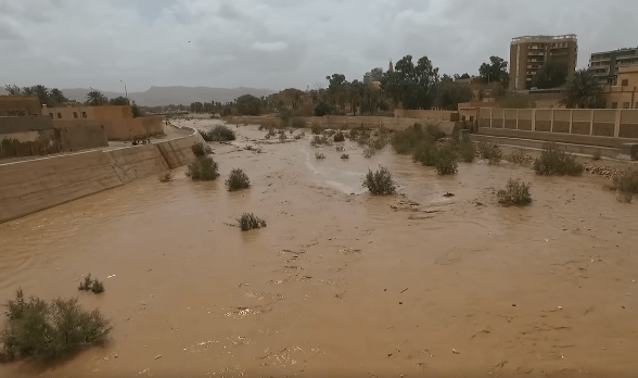 بشار: أمطار غزيرة تتسبب في حدوث بعض الفيضانات