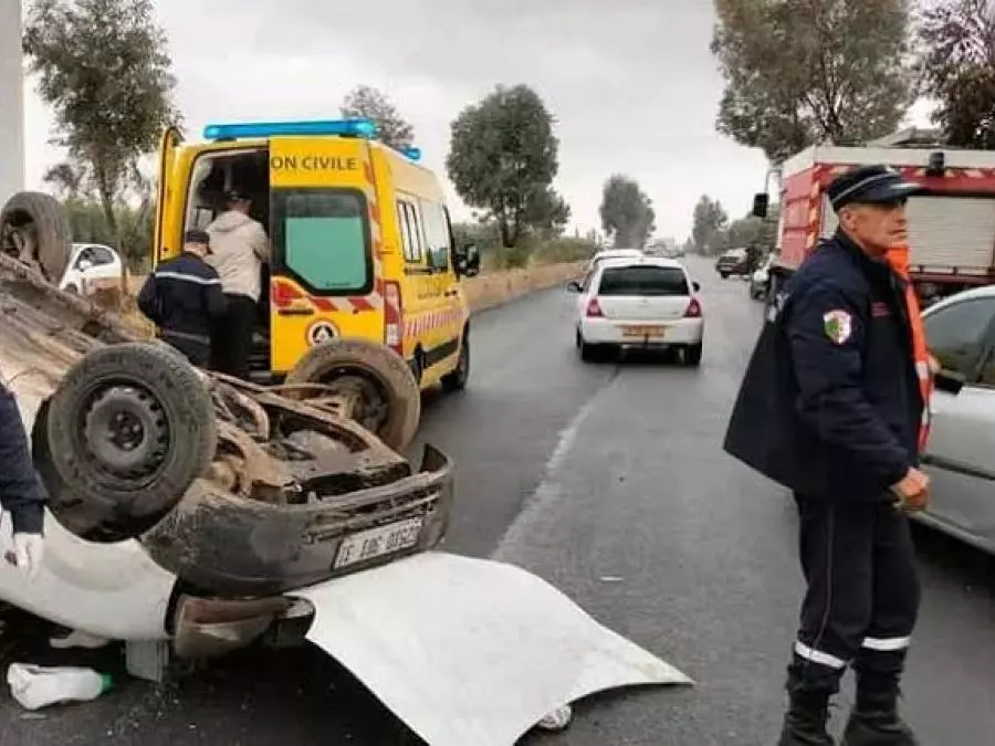 Accidents de la circulation: 20 morts et 471 blessés en 48 heures selon un bilan de la Protection civile