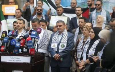 Rassemblement de solidarité à la Maison de la presse d’Alger avec le peuple et les journalistes palestiniens