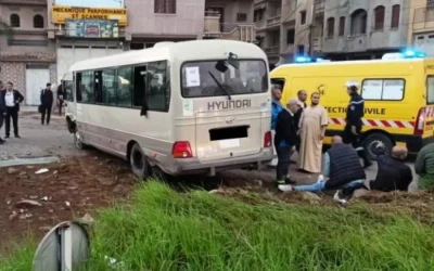 Alger: 13 blessés suite au dérapage d’un bus de transport de personnel